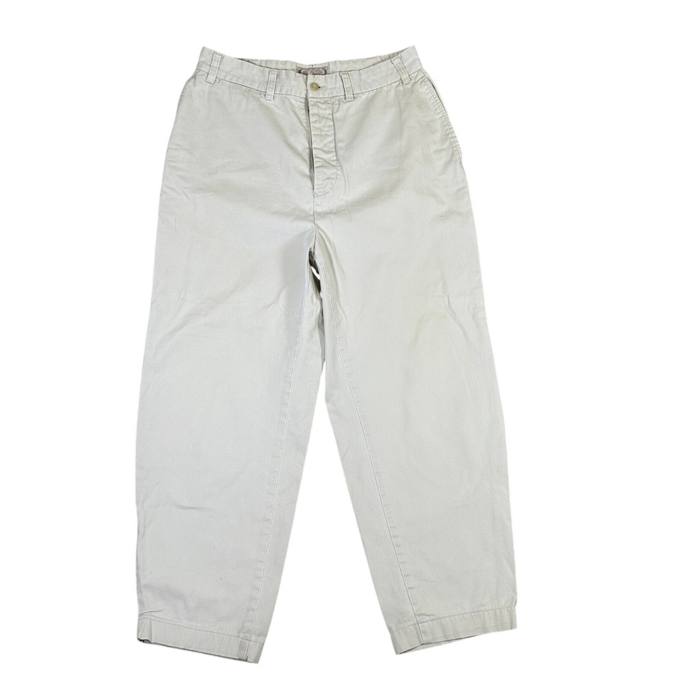 Vintage Abercrombie & Fitch Khaki Chino Pants Cotton Beige 90s Heritage 31x26